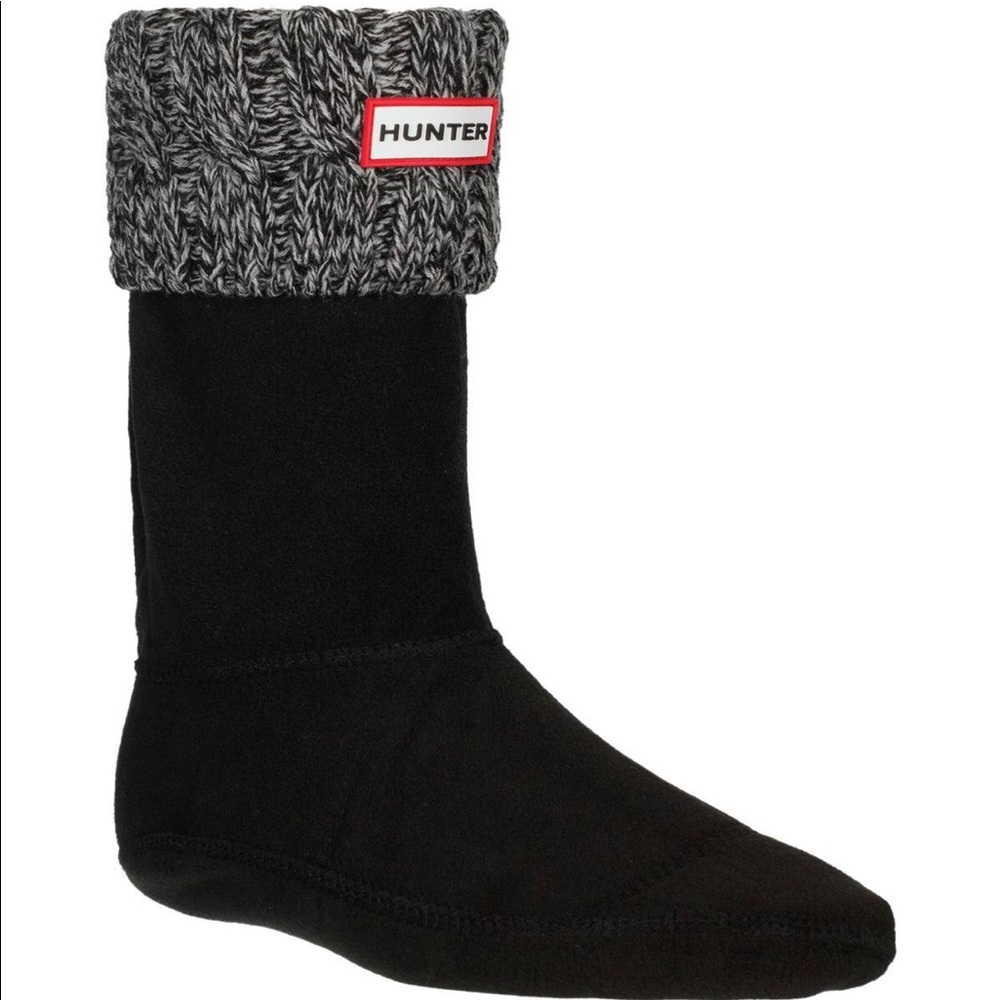 Hunter Boot Socks In Red And Black Pattern Nwot - image 1